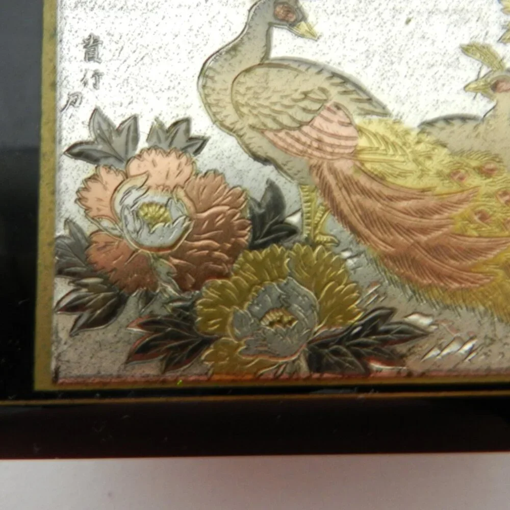 The San Francisco Music Box Company Vintage Peacock Trinket Japan NOT Working